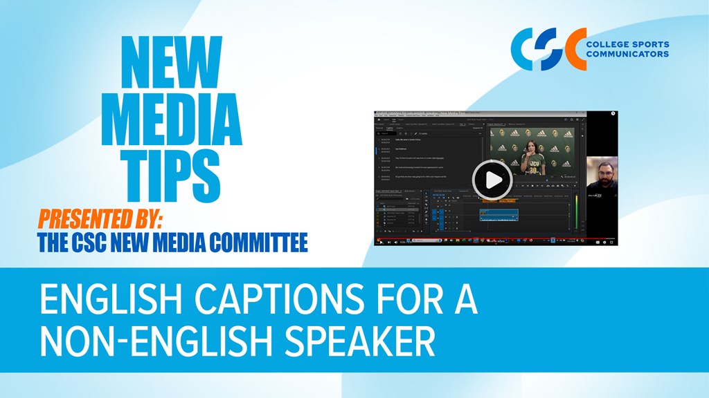 New Media Tips: English captions for non-English speakers